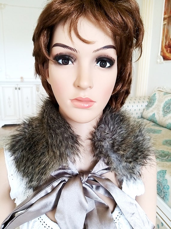 Winter accessories raccoon fur collar neck collar