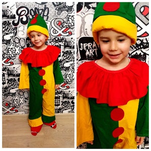 3T baby kids clown costume child boys Girl carnival costume halloween costume clown cosplay children costume kids costume