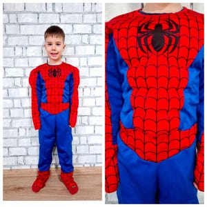 7-8 YEARS kids superhero costume jumpsuit kids spiderman costume kids halloween Clothing halloween costume cosplay children kids costume