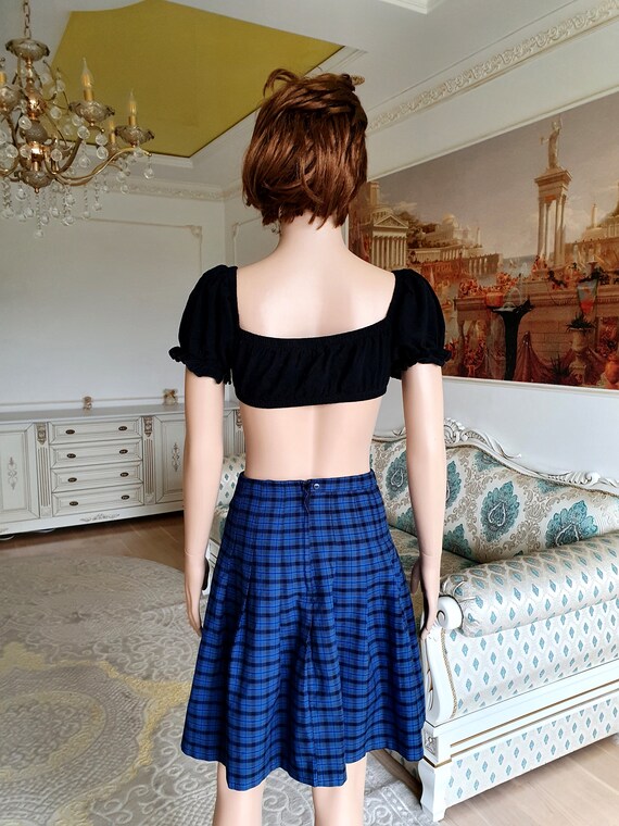Skater skirt blue and cheap white