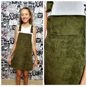 Overall khaki clearance skirt
