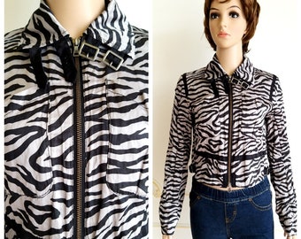 womens jacket S womens blazer spring blazer spring jacket crop jacket animal print jacket TIGER print jacket TIGER print blazer