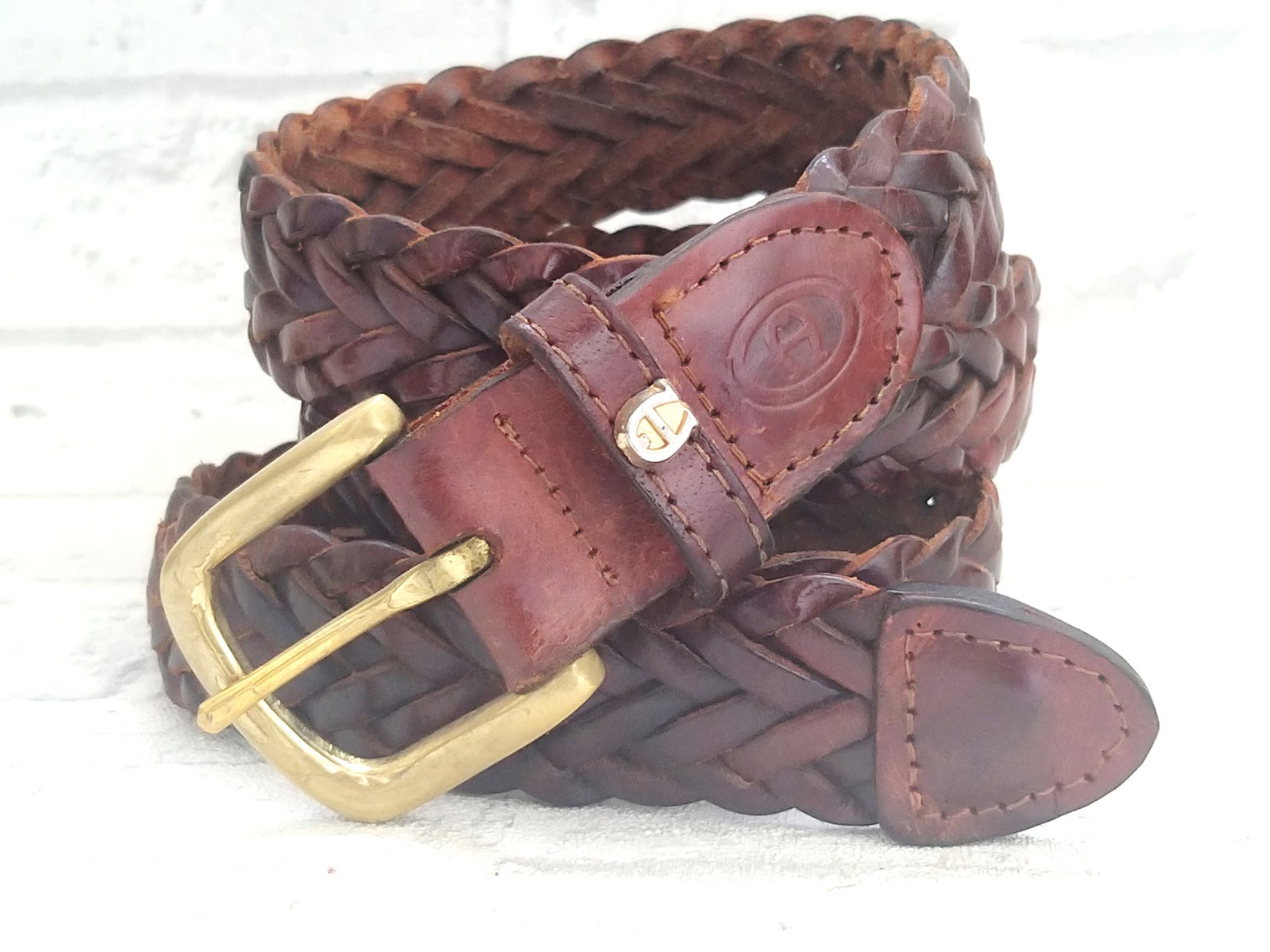 Woven Belt Western Leather Belt Woven Leather Belt Boho Belt Etsy
