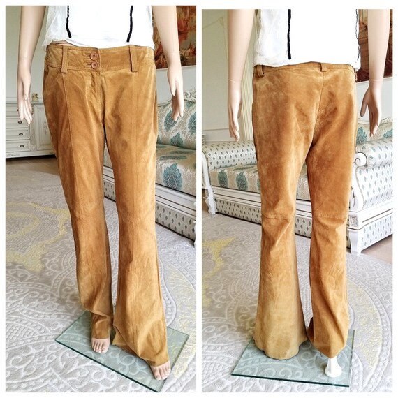 cowgirl Clothing womens Leather pants L Brown Lea