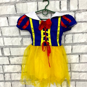 2T Snow White costume princess dress kids Snow White dress Baby halloween costume  Snow White Clothing cosplay girls kids costume
