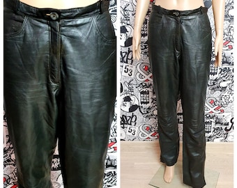 Cowgirl Clothing Womens Leather Pants M Brown Leather Pants - Etsy