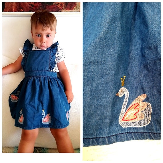 9-12 Months Denim Girls Dress 