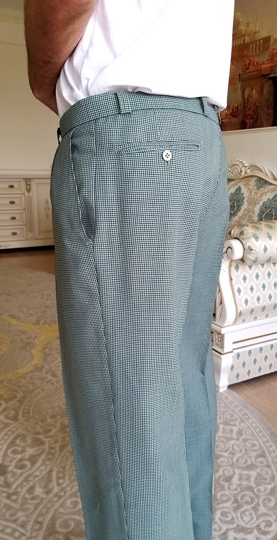 Golf Pants Retro Pants Mens Pants Checkered Pants… - image 7