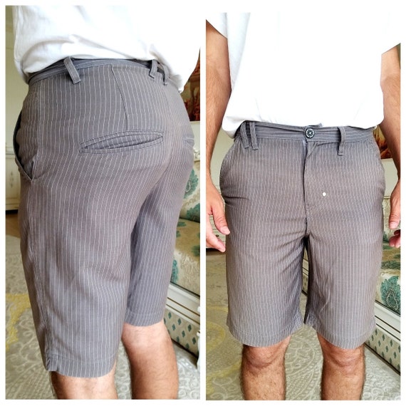 retro striped shorts