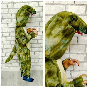 3T T-Rex  kids Cosplay dinosaur costume Halloween costume dinosaur Kigurumi   Jumpsuit Romper animal onesie