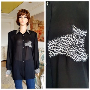 womens shirt XL leopard shirt leopard print blouse womens blouse animal print shirt animal boho blouse animal top minimalist everyday blouse