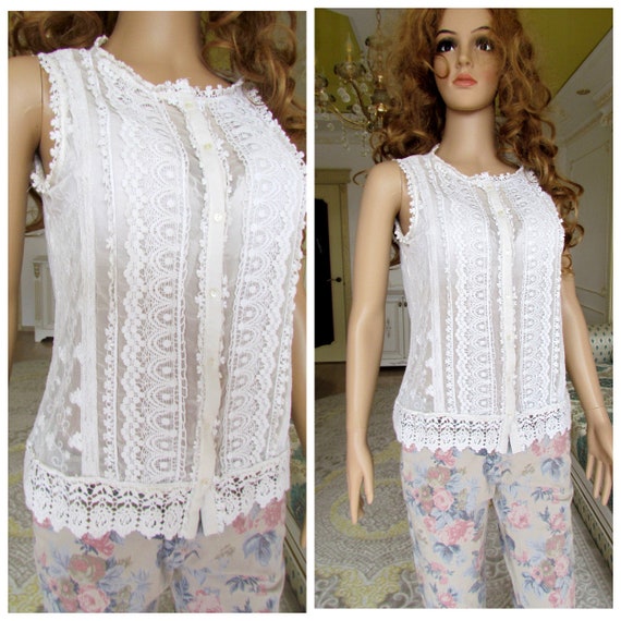 lace blouse white blouse Victorian Clothing Victor