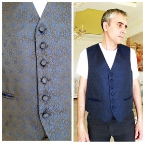 floral vest mens boho vest Flower vest   mens vest wedding mens waistcoat vest suit Vest retro Vest patterned vest hippie vest XL