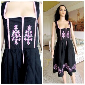 Costumes Midi Dirndl Pink Or Blue German Dirndl Dress Etsy