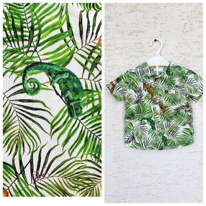 6-9 months boys shirt insect print shirt green shirt Toddler Shirt lizard print shirts Button shirts Animal  shirt child shirt