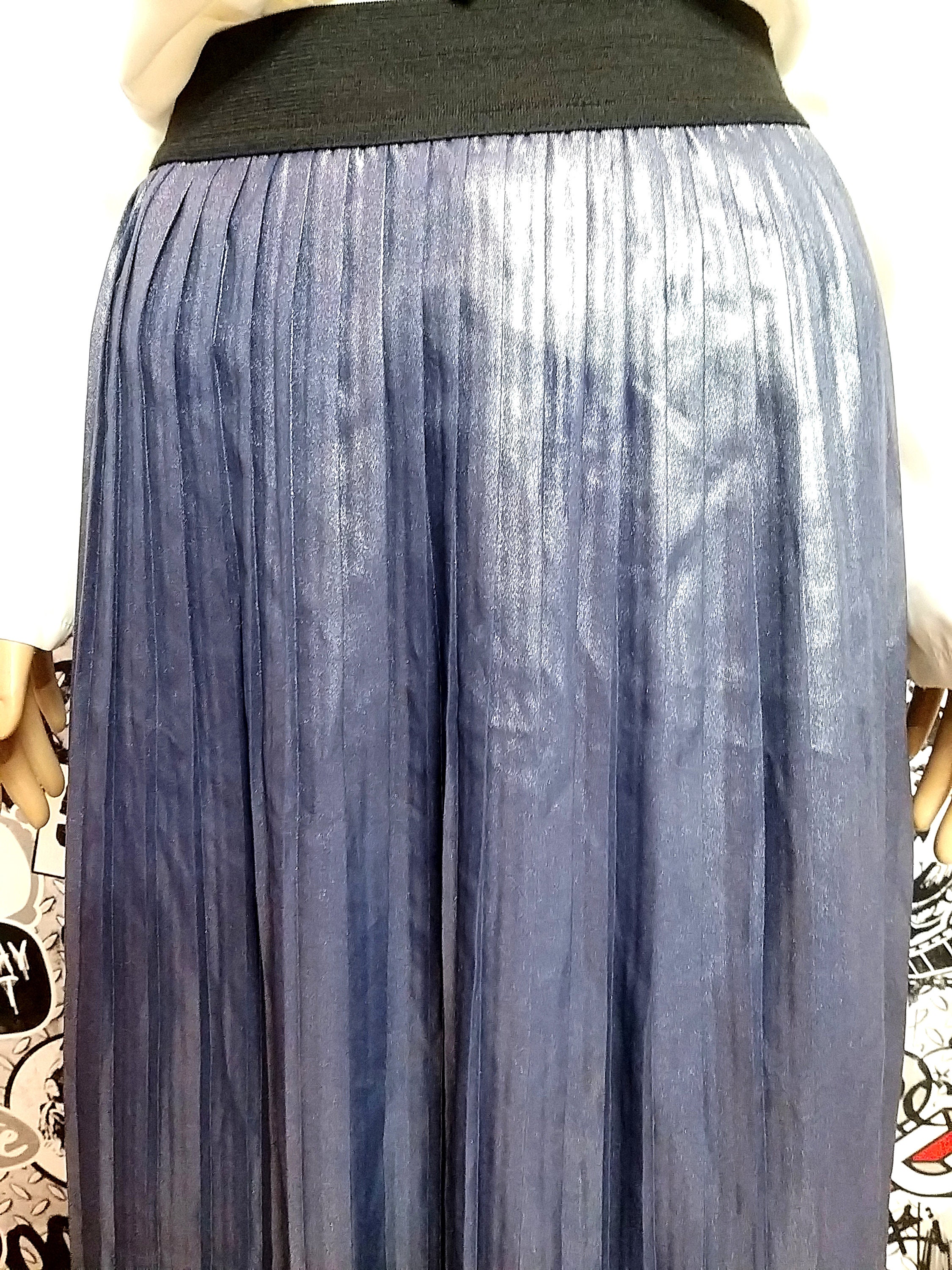 Mother Day Gift Purple Pleated Skirt 90s Vintage Bohemian - Etsy