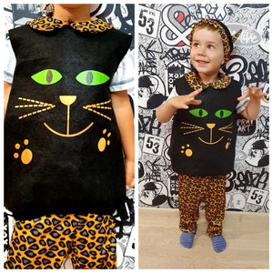 3T baby costume kids leopard costume baby costume halloween Clothing halloween costume Toddler costume cat  Romper Bodysuits