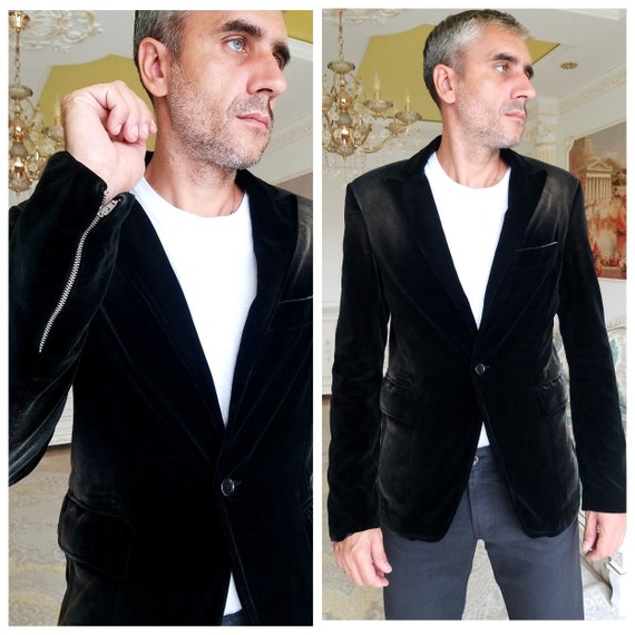 mens velvet jackets Mens jackets Mens blazer tie d