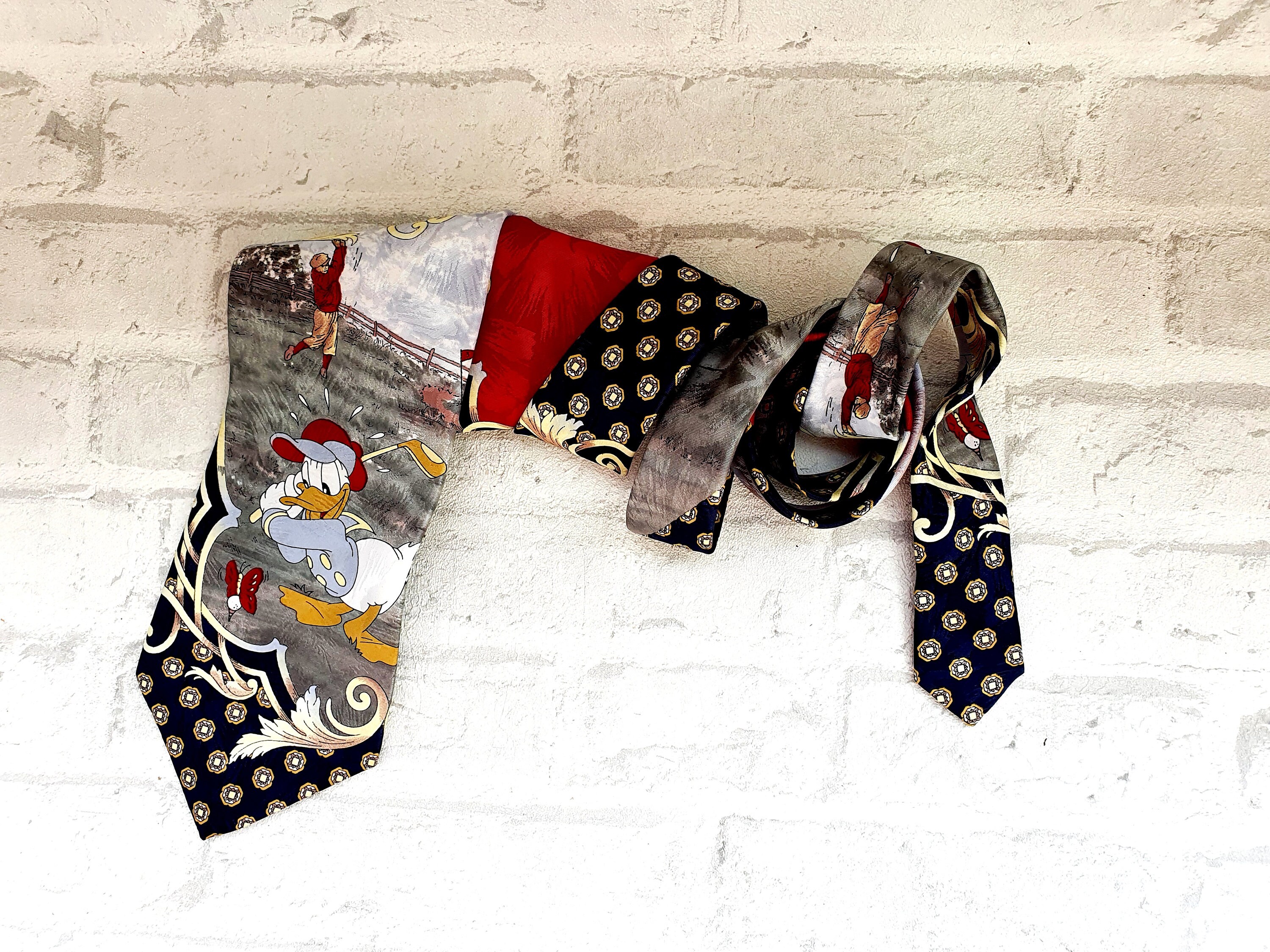 Donald Duck Print Tie Collectible Tie Novelty Tie Holiday Tie - Etsy