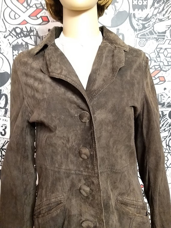 genuine Leather blazer womens Leather blazer 70s … - image 3