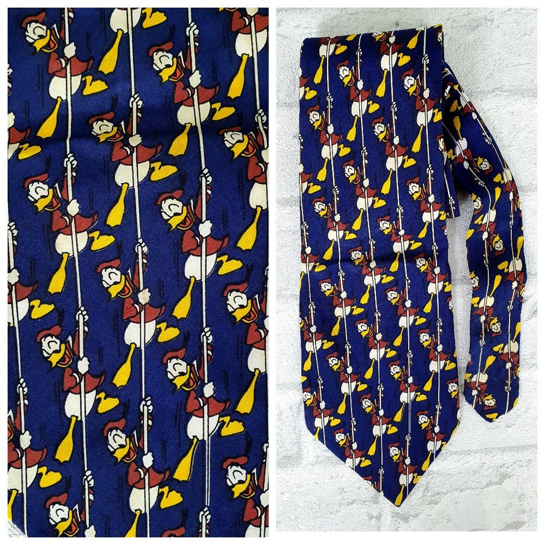 Donald Duck Print Tie Collectible Tie Novelty Tie Holiday Tie - Etsy
