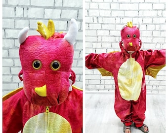 Costume de dragon pour enfants de 6 ans, costume d'animal, costume de carnaval, d'halloween, de fête, cosplay pour enfants