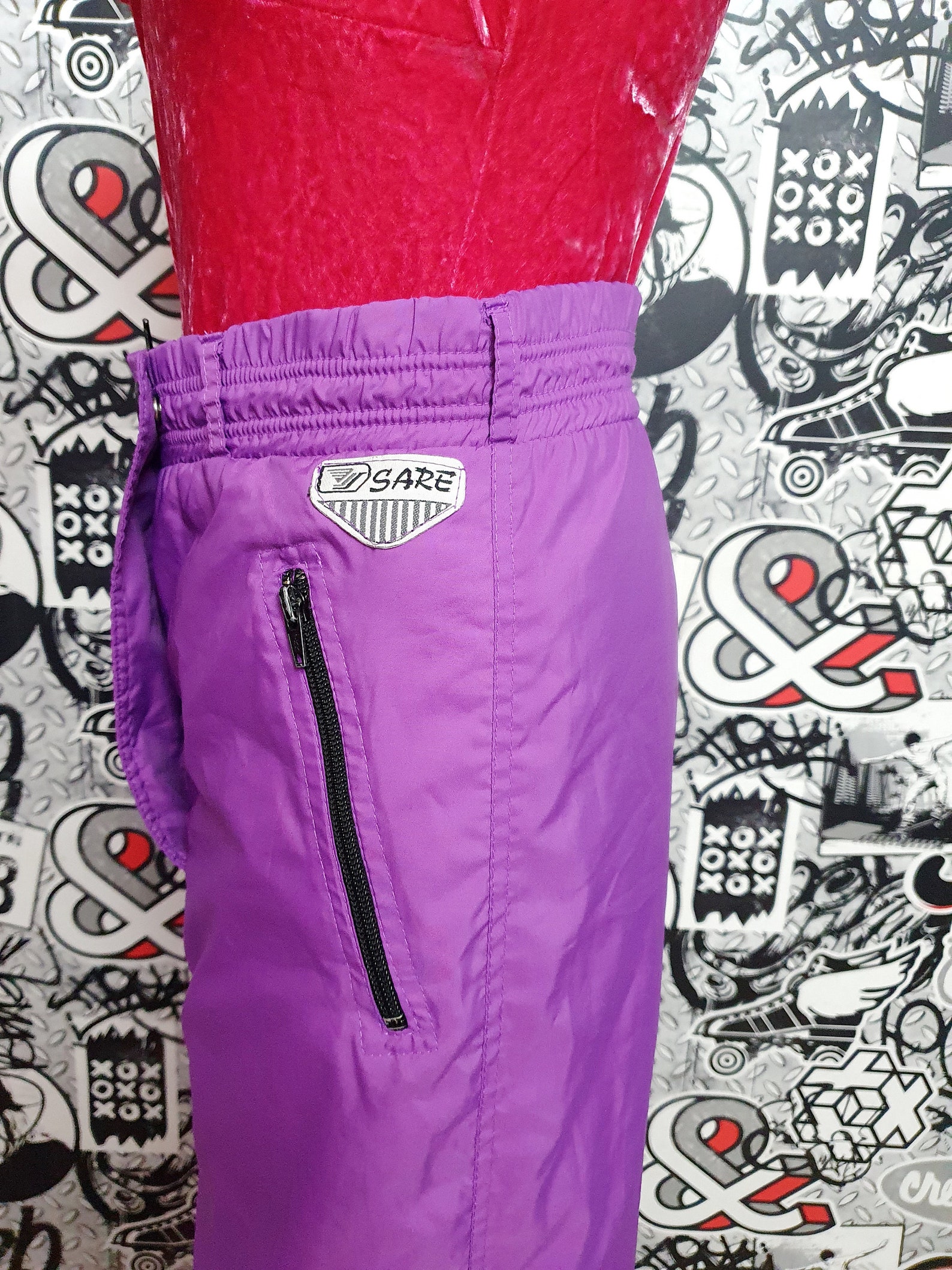 Womens Skiing Clothing Womens Ski Pants Purple Ski Pants M Etsy