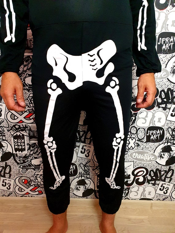 Unisex halloween Clothing ADULT Skeleton costume … - image 5