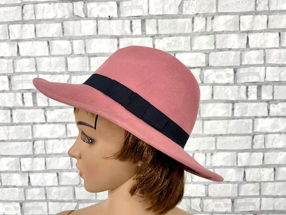 mothers day gift Fedora Hat women Felt Hat wool h… - image 1