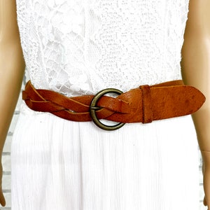Womens Belt XL Boho Belt dress belt hippie belt brown leather belt cowgirl belt disco Waist leather belt  Jeans Belt Western belt