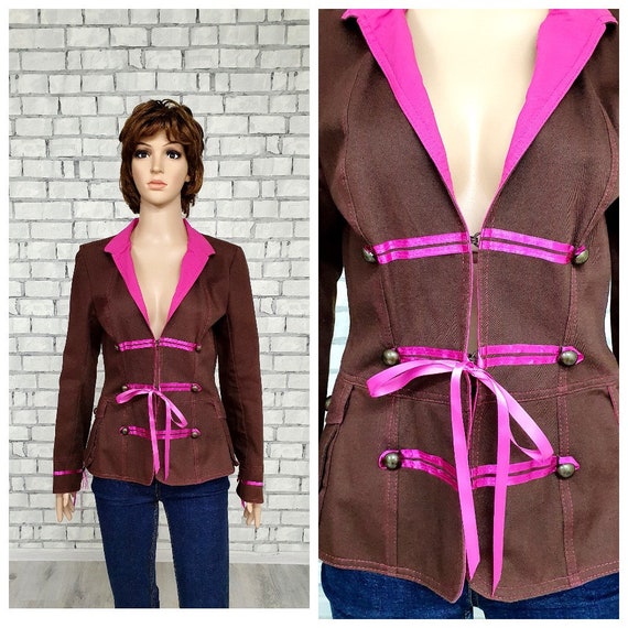 Pink military blazer online