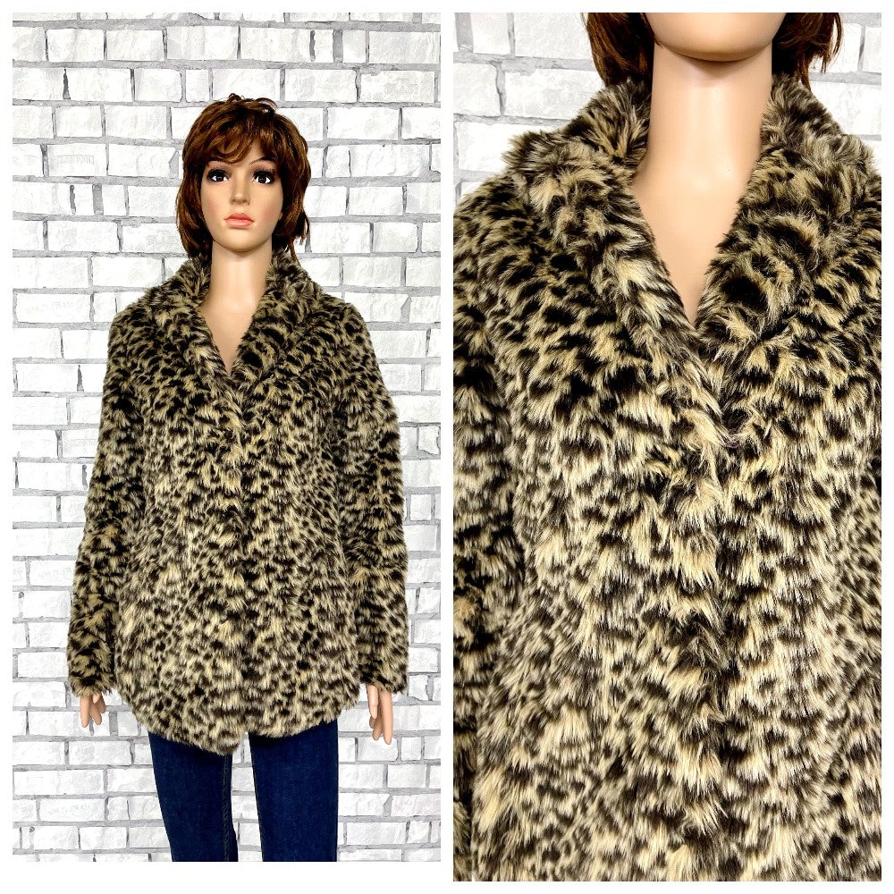 Leopard trim jacket hot sale