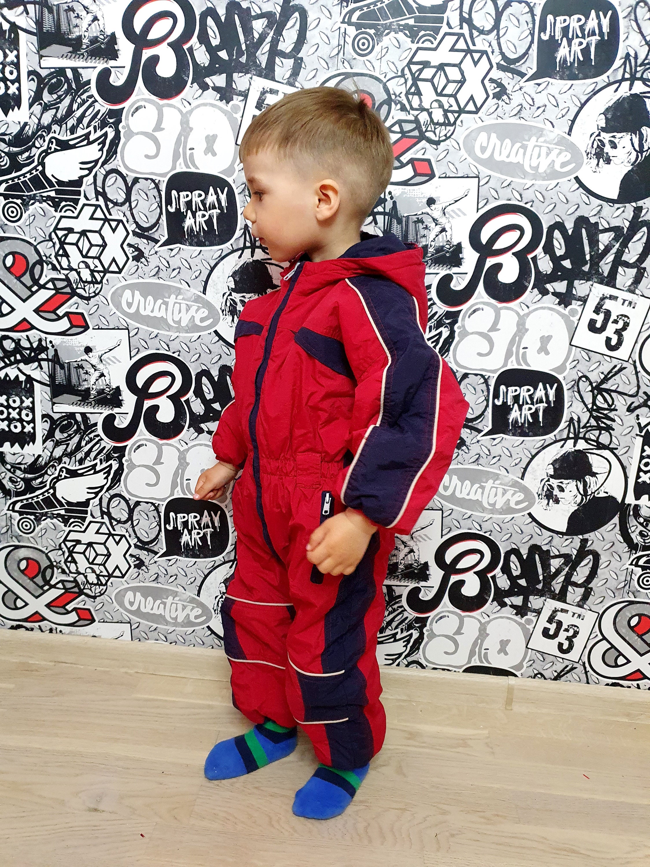 house on the hill baby／Sweat Suit (Ski) 2T Baby Ski Suit Red Ski Suit Kid Ski Suit Mountain Clothing