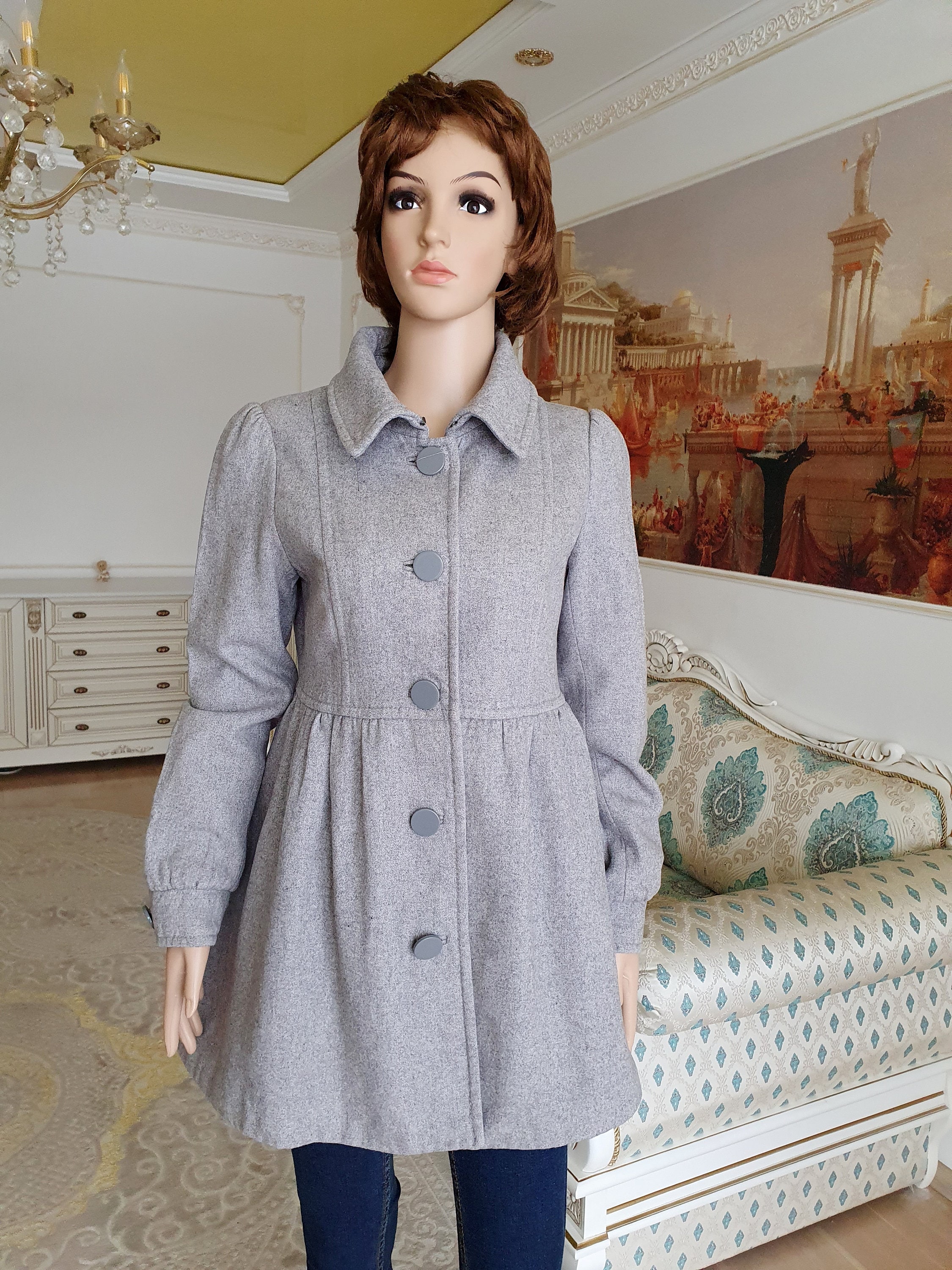 H&M Wool Coats for Women Coat Vintage Wool Coat S Winter Coat Etsy