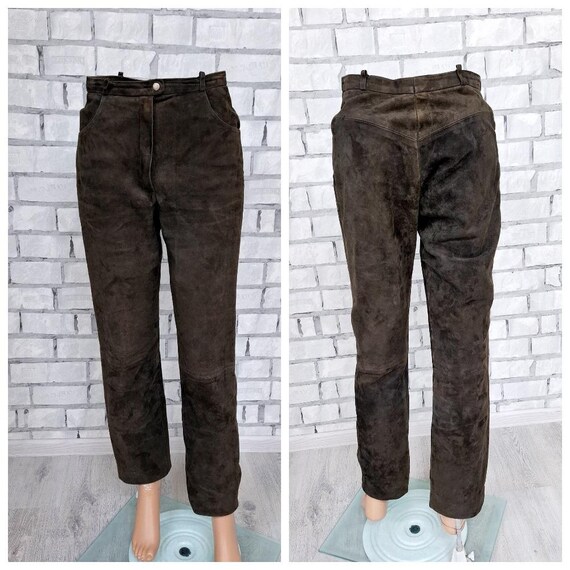 Womens Leather pants S  khaki Leather pants suede pants cowgirl  Clothing Leather Trousers suede Trousers cowgirl  pants Western pants
