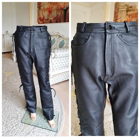 Men's Leather Pants S Leather Clothing Western Retro Pants Western