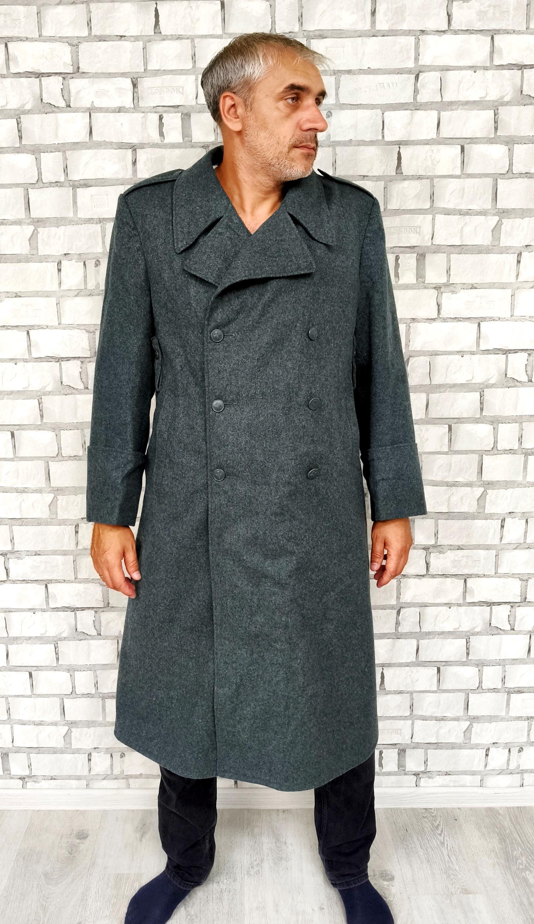Vintage Swiss Wool Military Coat - Etsy