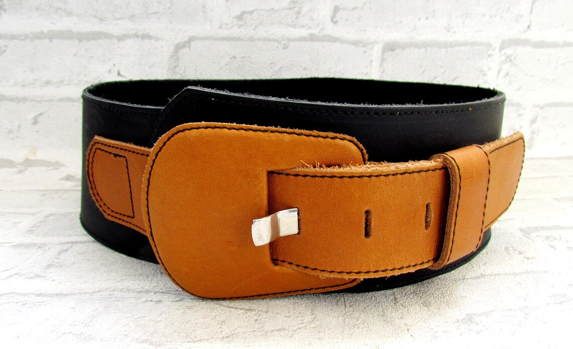 Women Leather Belt Vintage Wide Leather Belt Genuine Leather Etsy