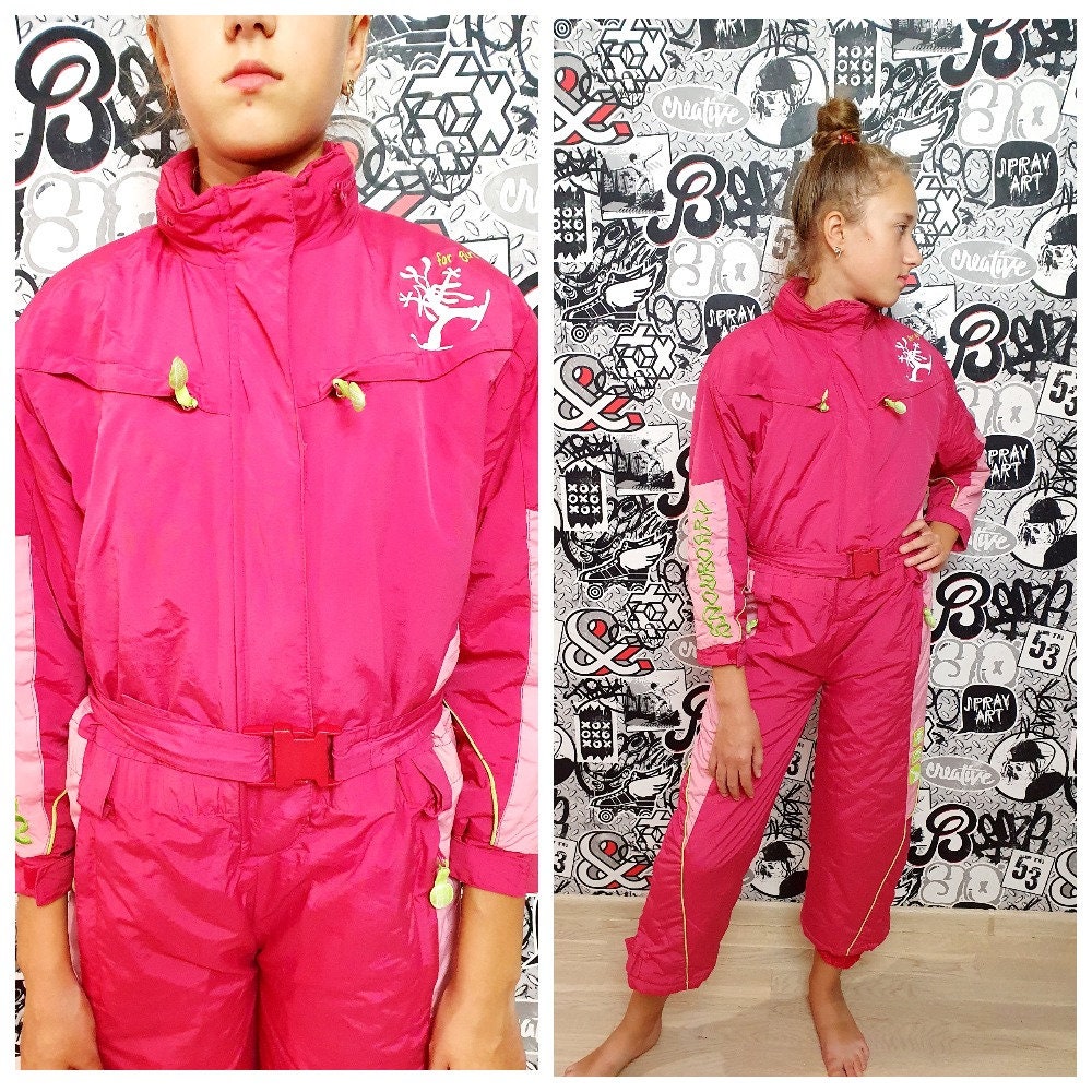 Müllmann Kostüm Kinder Damen Skianzug Snowboard Outdoor Ski Sport Casual  Thick Fashion Zipper Suit Damen Overall Kimono Cardigan Damen (Pink, S) :  : Fashion