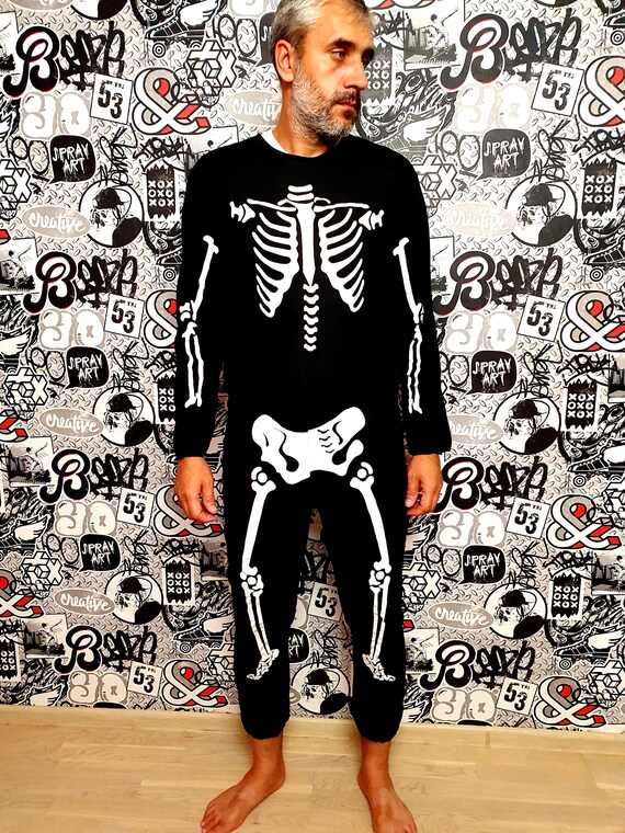Unisex halloween Clothing ADULT Skeleton costume … - image 3