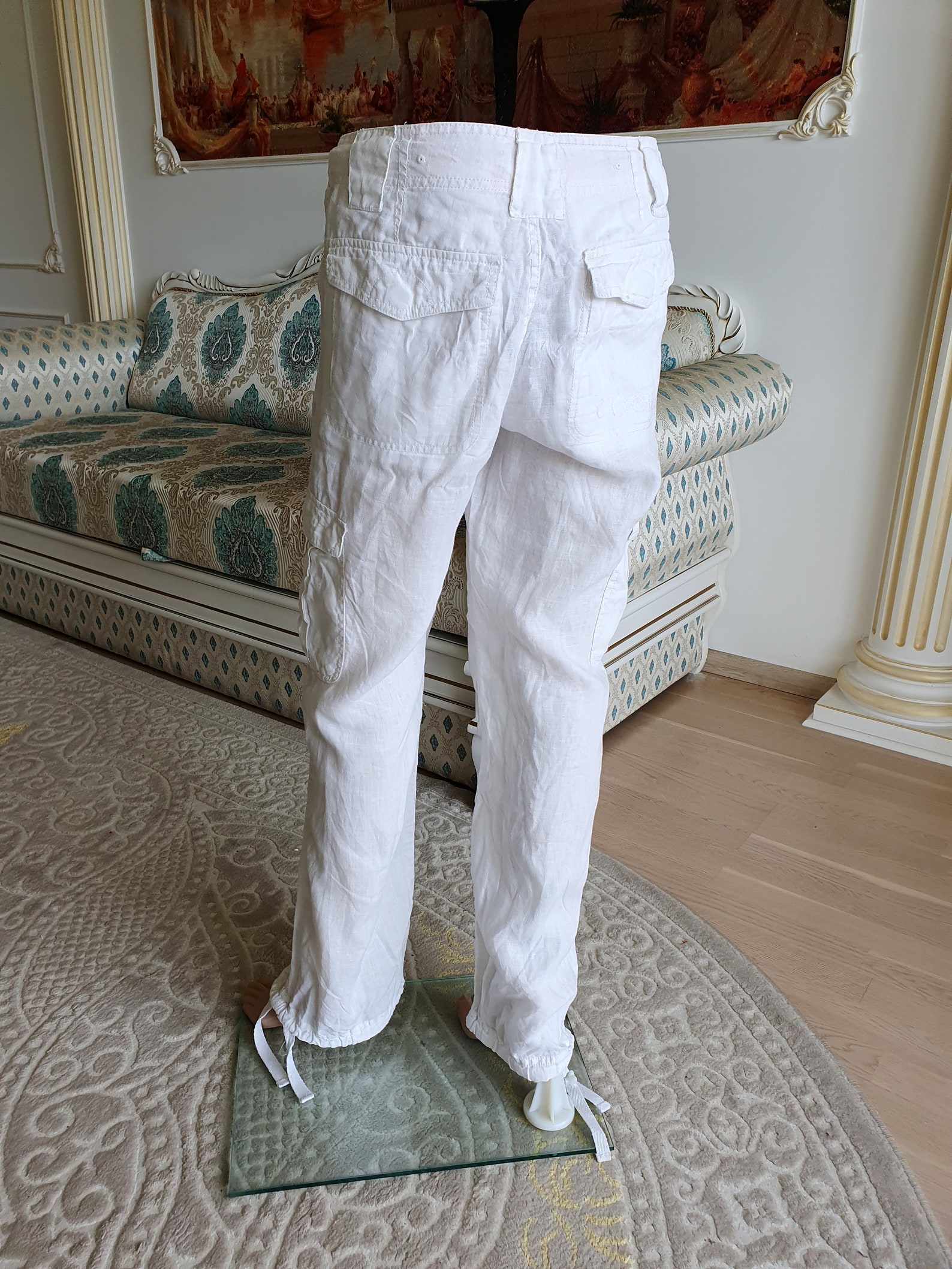 Mens White Linen Pants Mens Linen Trousers Mens Linen Pants Etsy