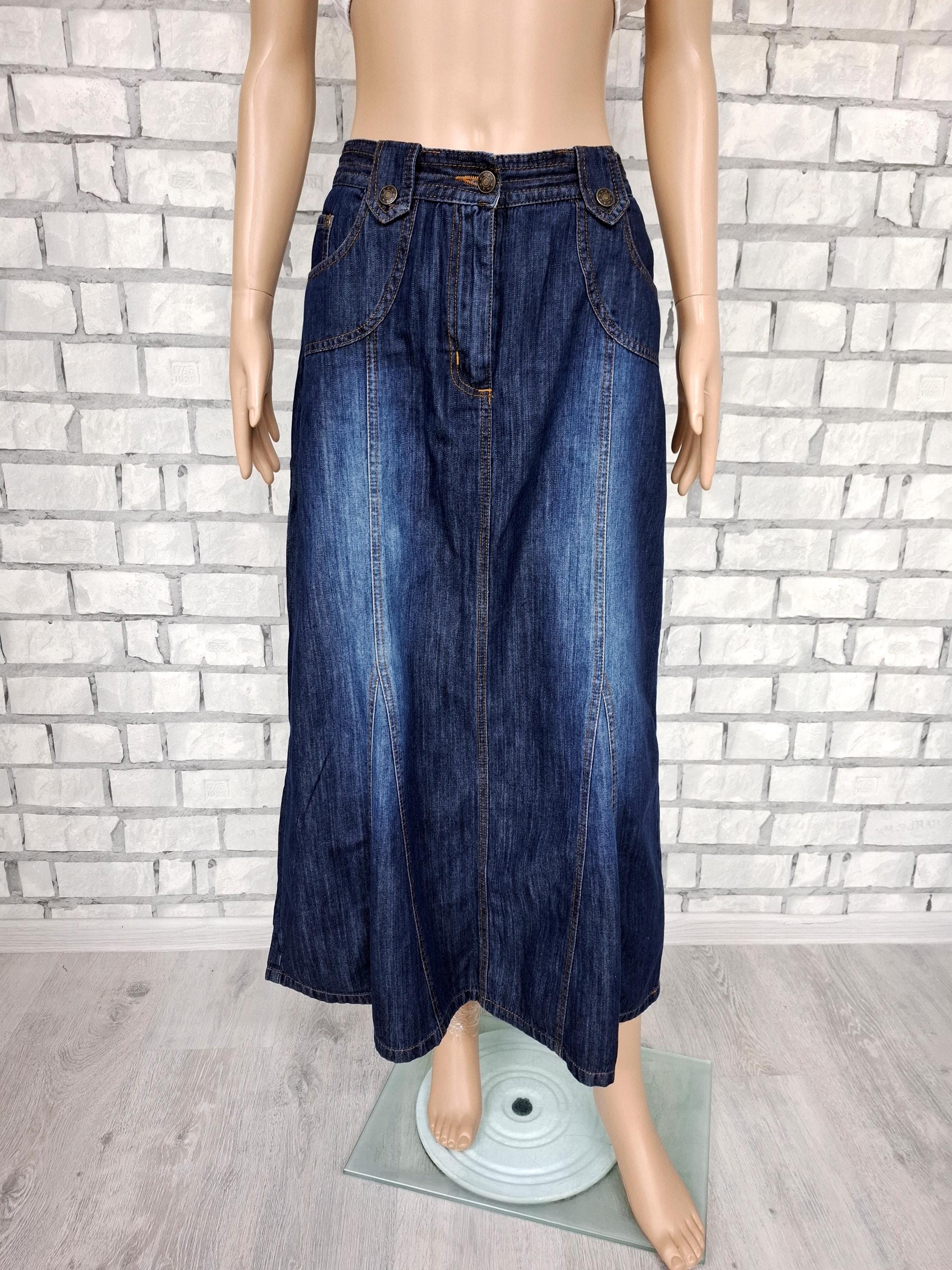 Buy Long Denim Skirt Online In India India