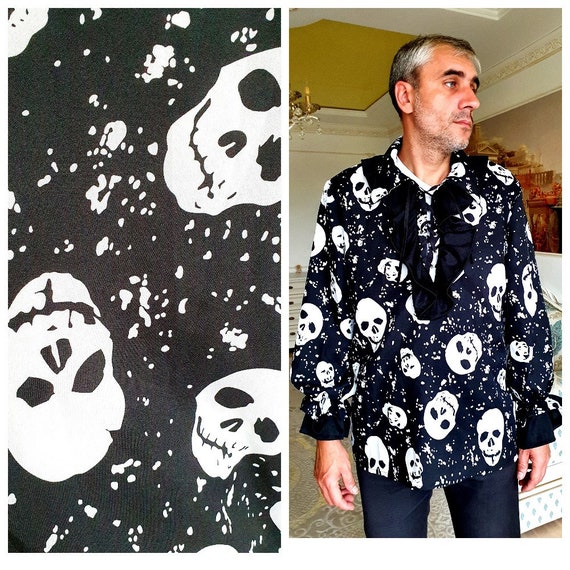 Mens Ruffle Shirts Mens Pirate Shirt Costume Shirts Black Etsy