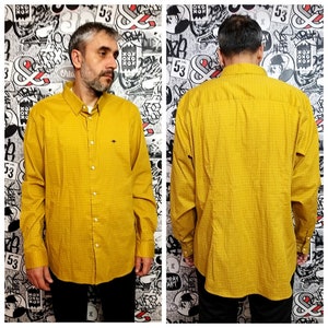 camicia geometrica uomo camicia estiva camicie a maniche lunghe camicie boho camicie hippie Camicie astratte camicia senape Camicie a stampa astratta XXL