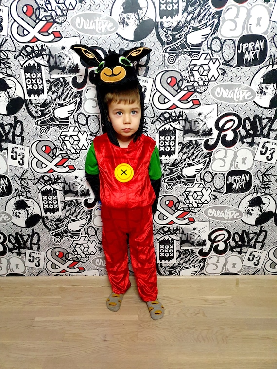 3T bambini Cosplay Bing Bunny costume Halloween costume animale Tuta Romper  animale tutina -  Italia