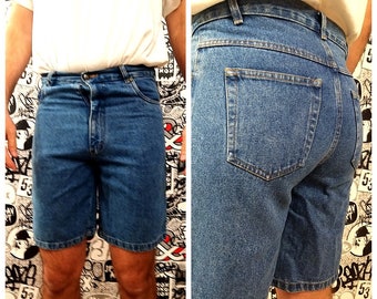 mens shorts Vintage denim shorts mens denim shorts  Jean Shorts L Summer shorts Booty shorts cutoffs