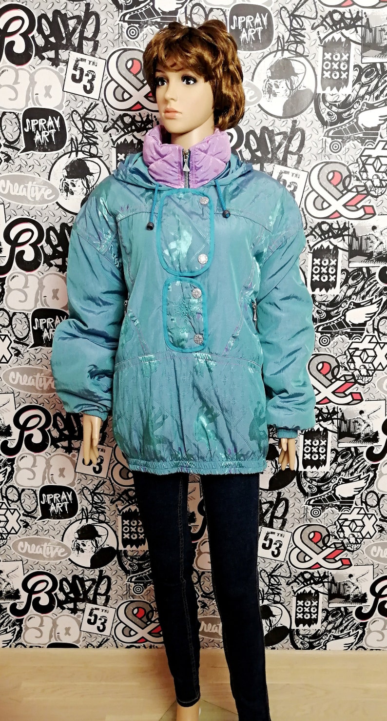 Womens Ski Jacket XXL Retro Ski Jacket Womens Clothing Hooded | Etsy