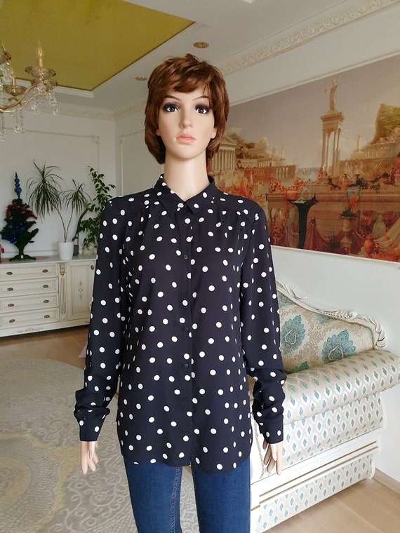 Polka dot sale blouse