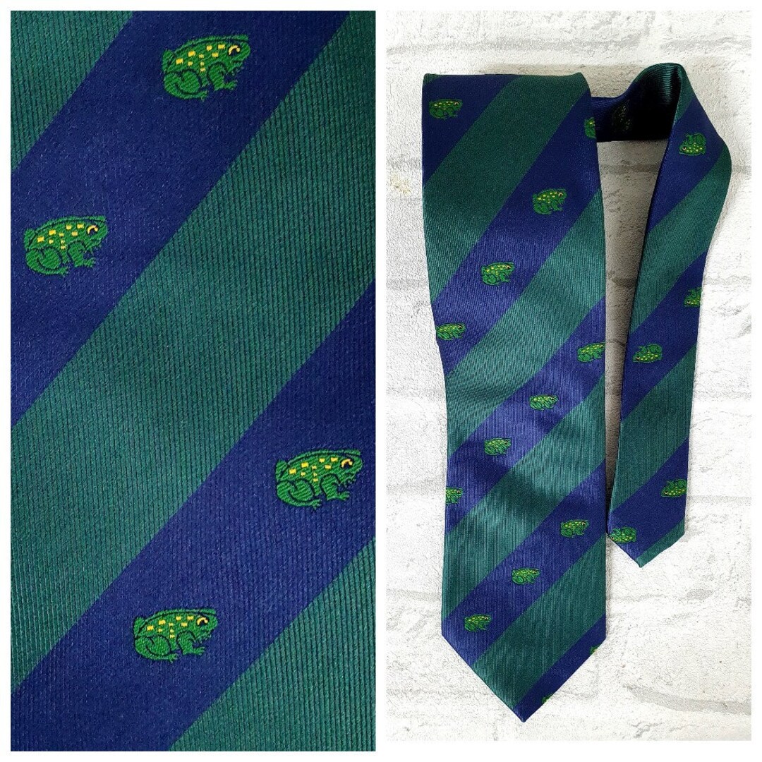Frog Print Tie Frog Necktie Gift for Him Men's Tie Mens Necktie ...
