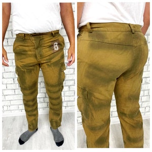 Mens Military Clothing Mens Army pants L cargo pants Brown Pants joger Pants Mens Military pants Army Military pocket pants